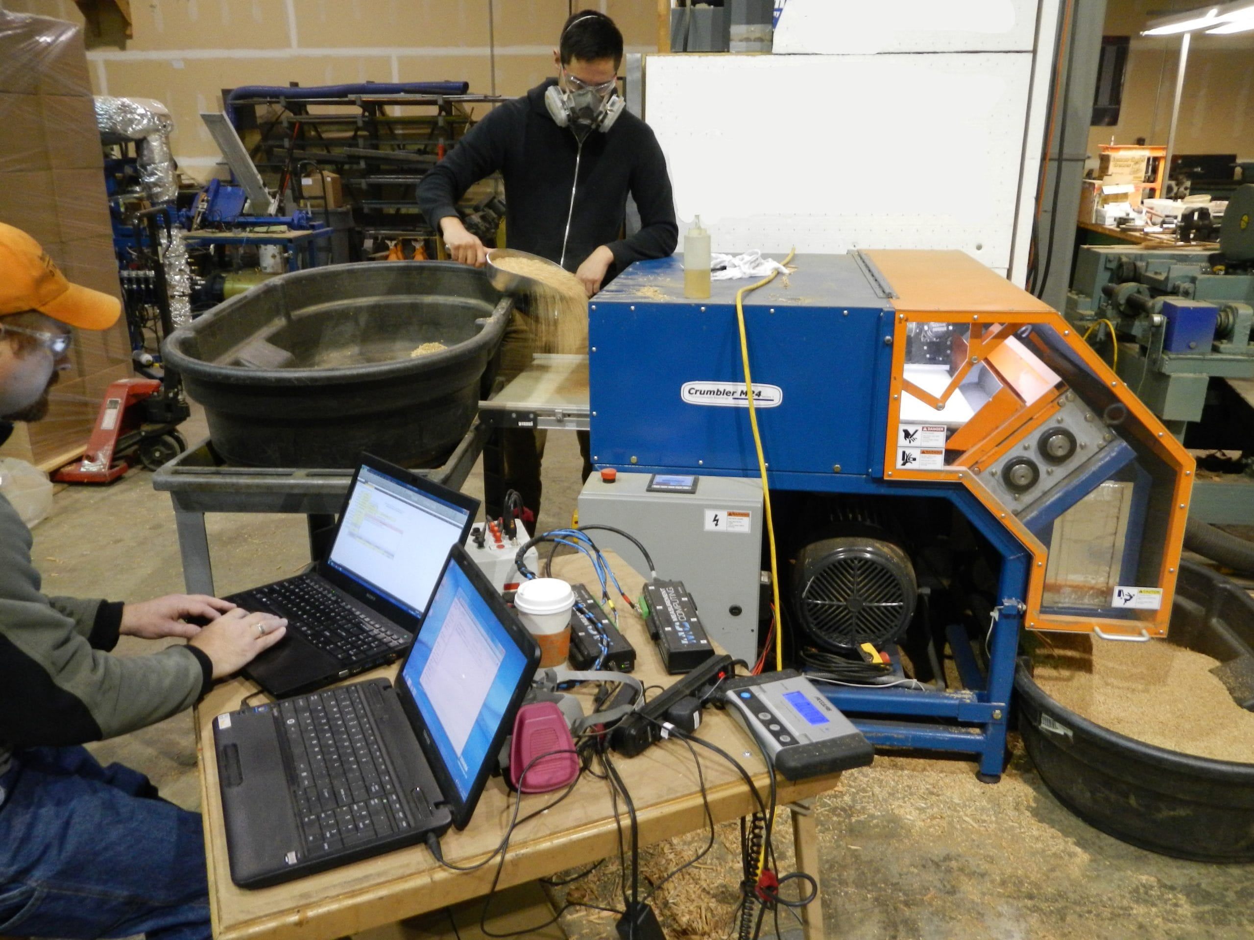 Crumbler Data Collection with engineers