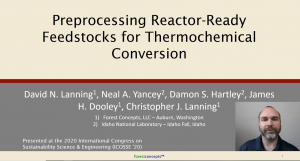 Reactor Ready Feedstocks for Thermochemical Conversion